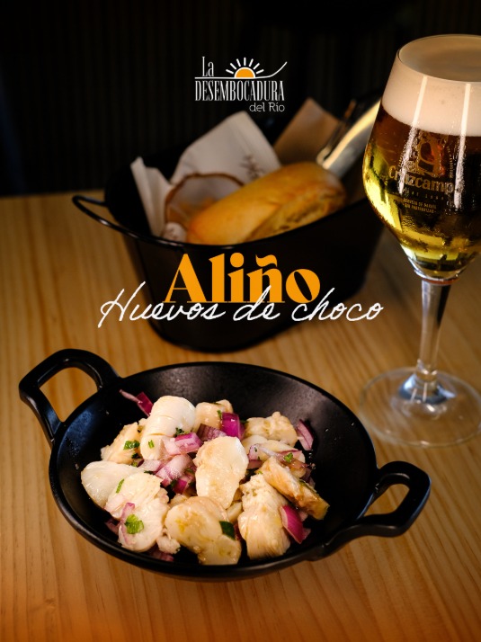 Aliño de huevos de choco