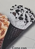 Cono con Galleta Oreo